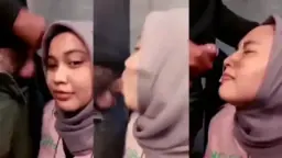 Hijab Cantik Ngewe Sambil Ngeluarin Air Mani Di Muka