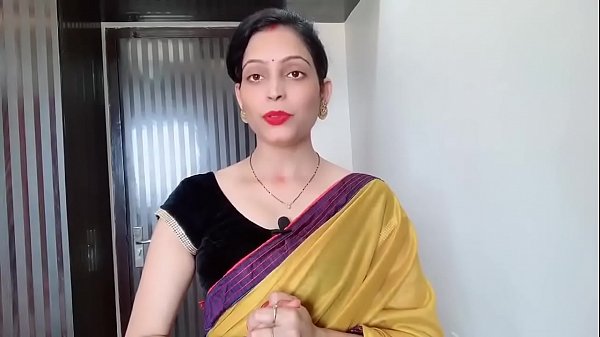 Bhabhi India Pakai Saree, Suara Hindi Bikin Makin Panas Menggoda