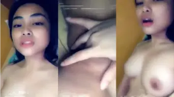 Pacarnya Udah Basah Keringetan, Ngeliat Kontol Doang Udah Minta Digenjot.