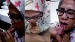 Peju Di Depan Cewek Berjilbab Berkacamata, Bikin Dia Meringis Basah.