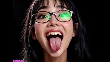 Gadis-gadis China Cantik Menjulurkan Lidah Buatmu, Animasi Ai Bikin Nagih